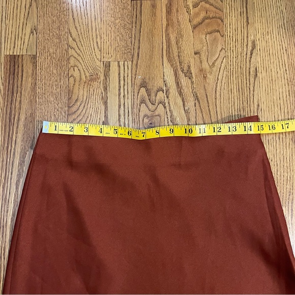 Glamorous Burnt Orange Maxi Slip Skirt - Picture 8 of 11